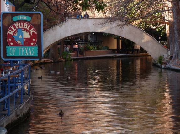 River Walk, no centro de San Antonio, no sul do Texas, nos Estados Unidos